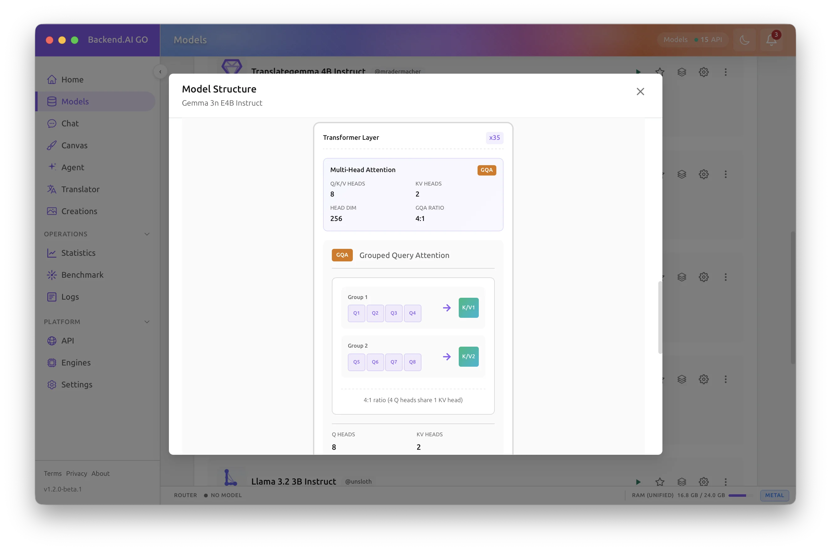 Transformer layer and attention details