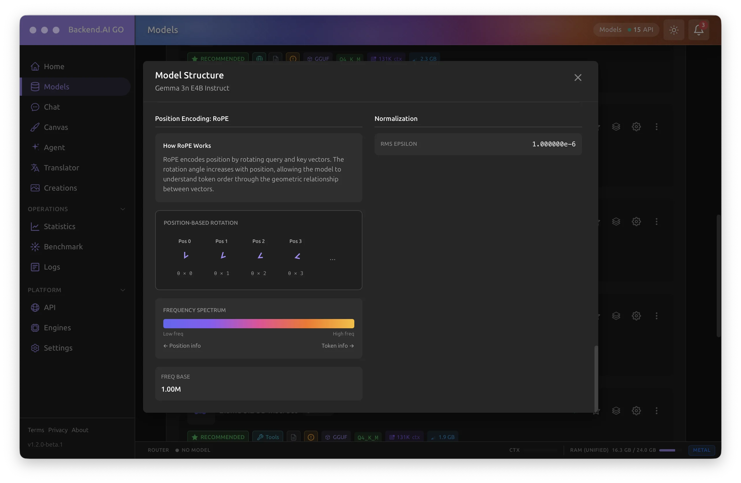Position encoding and normalization