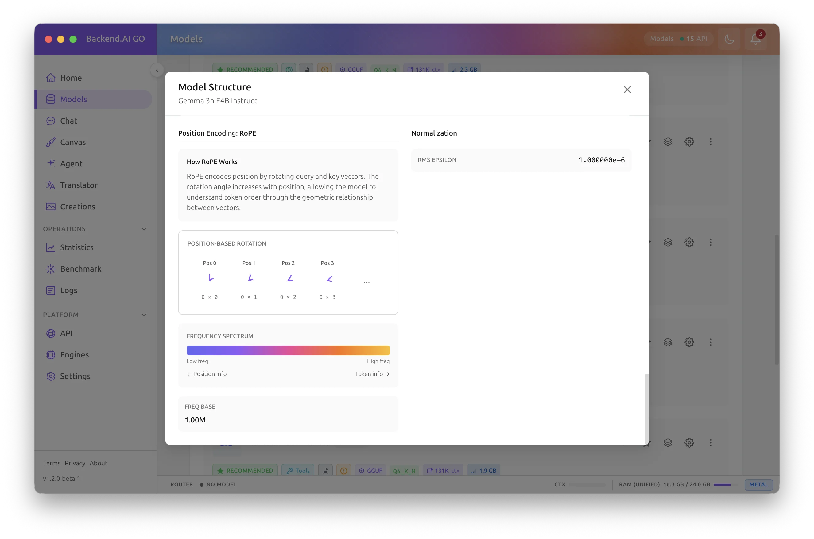 Position encoding and normalization
